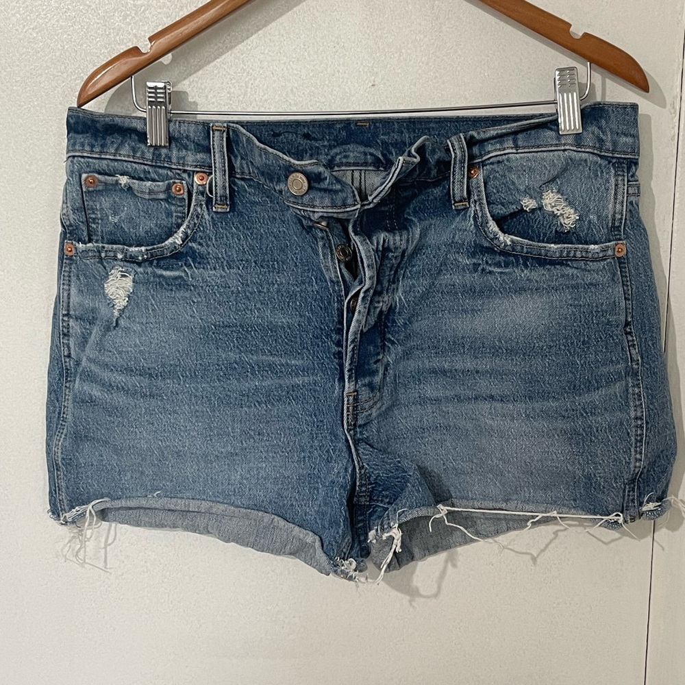 GAP Blue Jean Shorts Cheeky High Rise Style